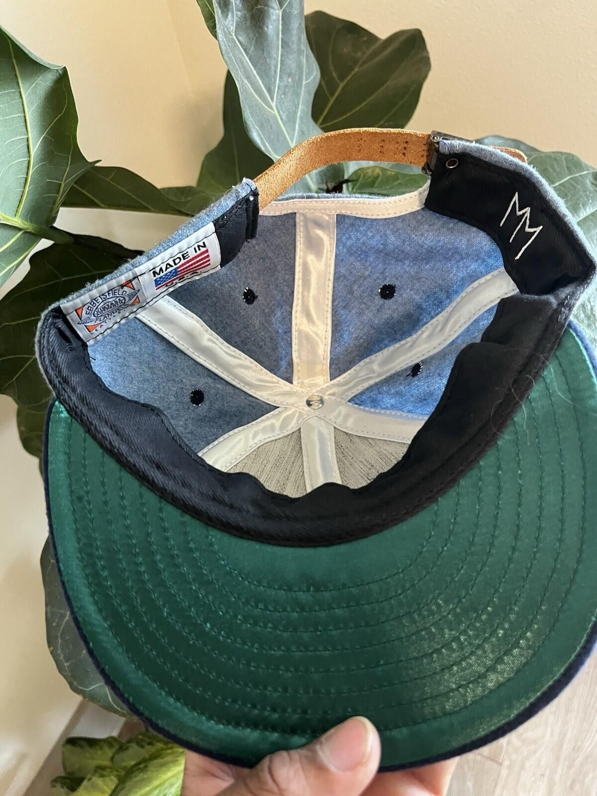 Ebbets Field Flannels Ebbets Field Flannels TX Texas Hat Blue Gray Wool Strapback Size ONE SIZE - 3 Thumbnail