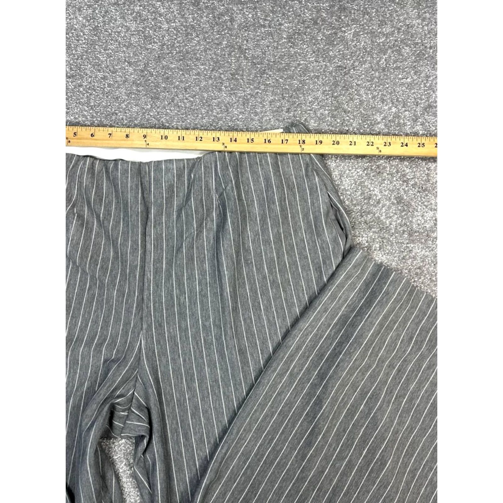Vintage Lane Bryant Journey Wide-Leg Pants Womens 18 Gray Stretch Knit High Rise New Pants Regular Gray 18 Womens Lane Bryant Journey Wide-Leg Pants Size 40" / US 18 - 3 Thumbnail