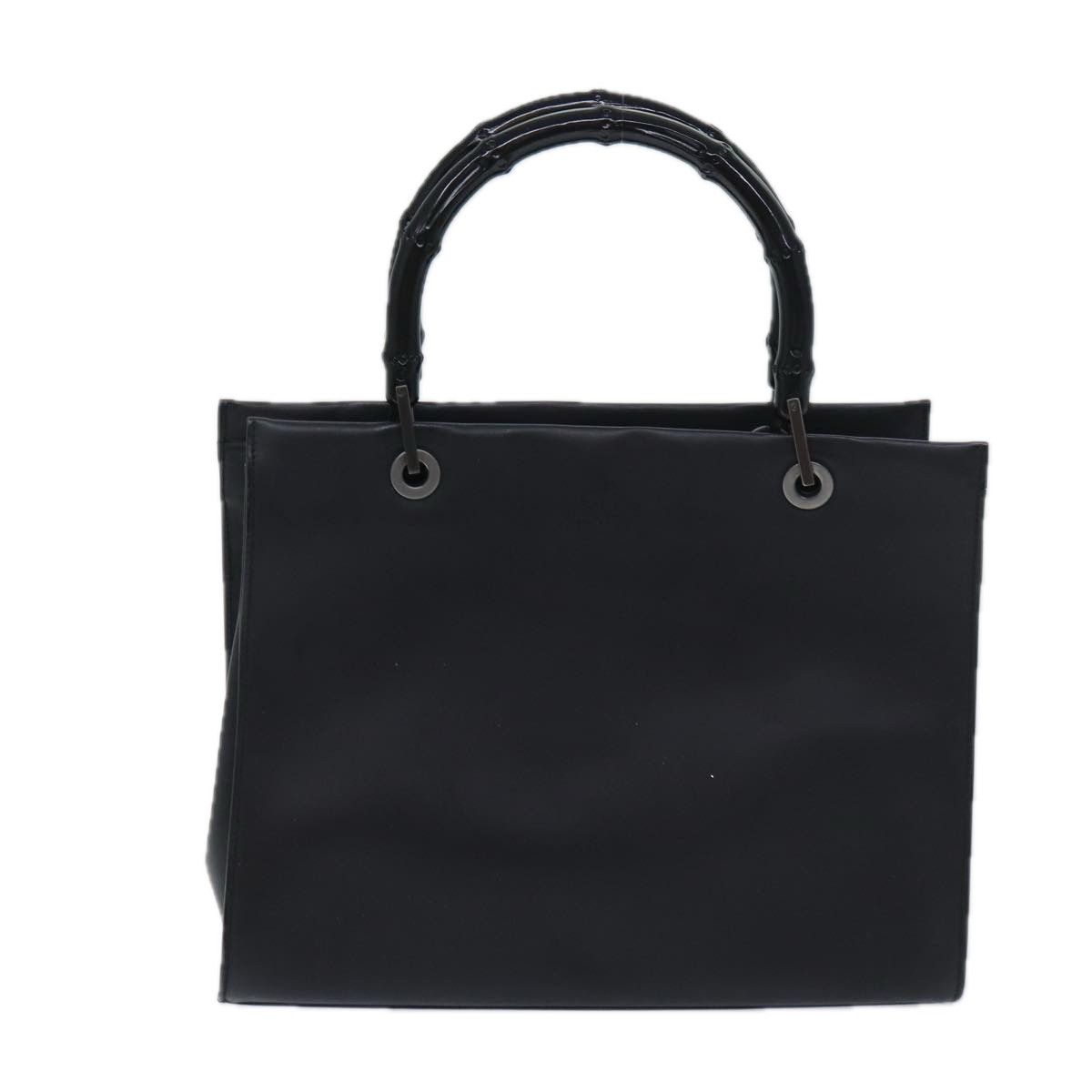 Gucci Bamboo Black Leather Handbag (Pre-Owned) Size ONE SIZE - 1 Thumbnail
