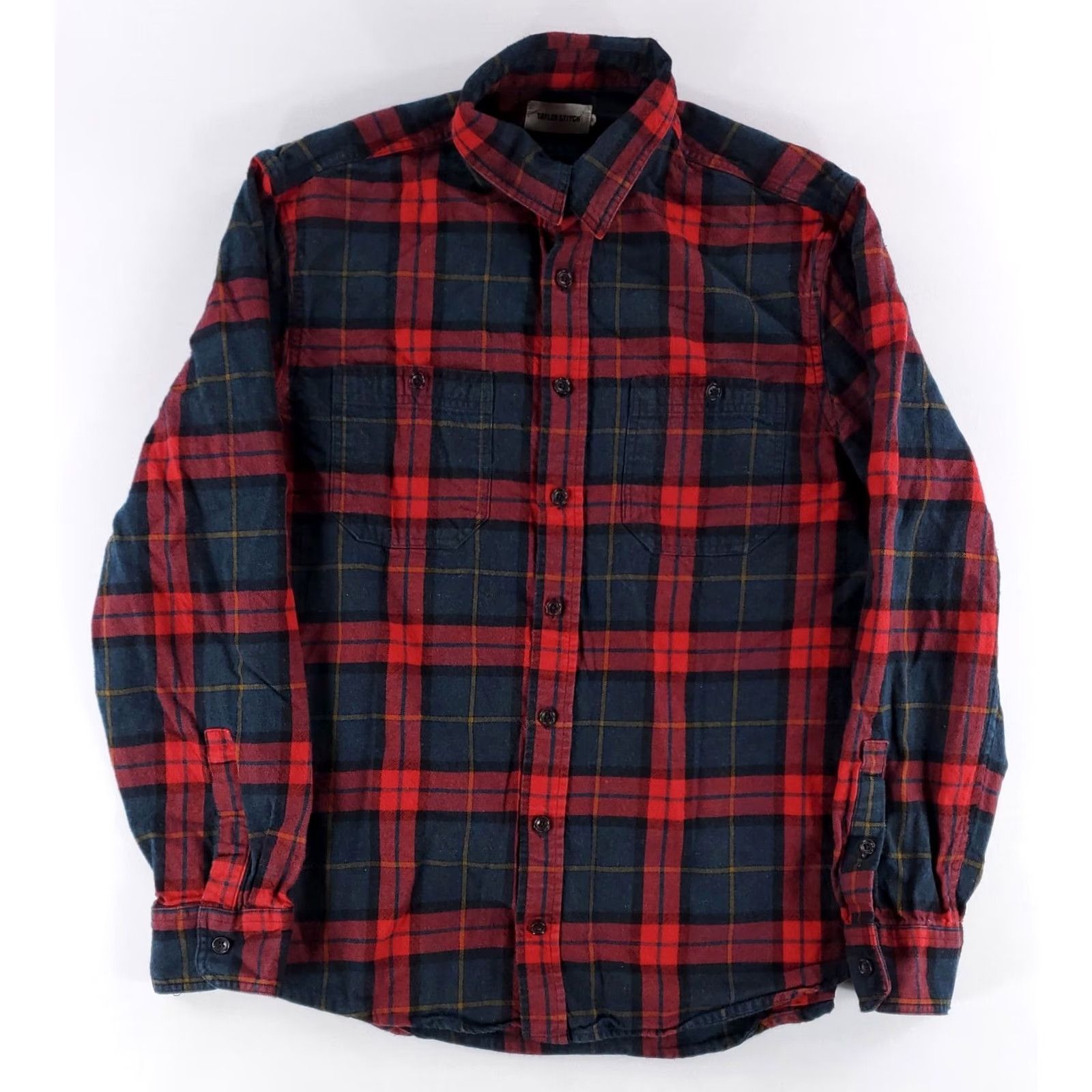 Taylor Stitch Taylor Stitch Flannel Shirt Button Up Long Sleeve Plaid Red Green Mens 42 Multicolor Regular Long Sleeve Mens 42 Size US XL / EU 56 / 4 - 2 Thumbnail