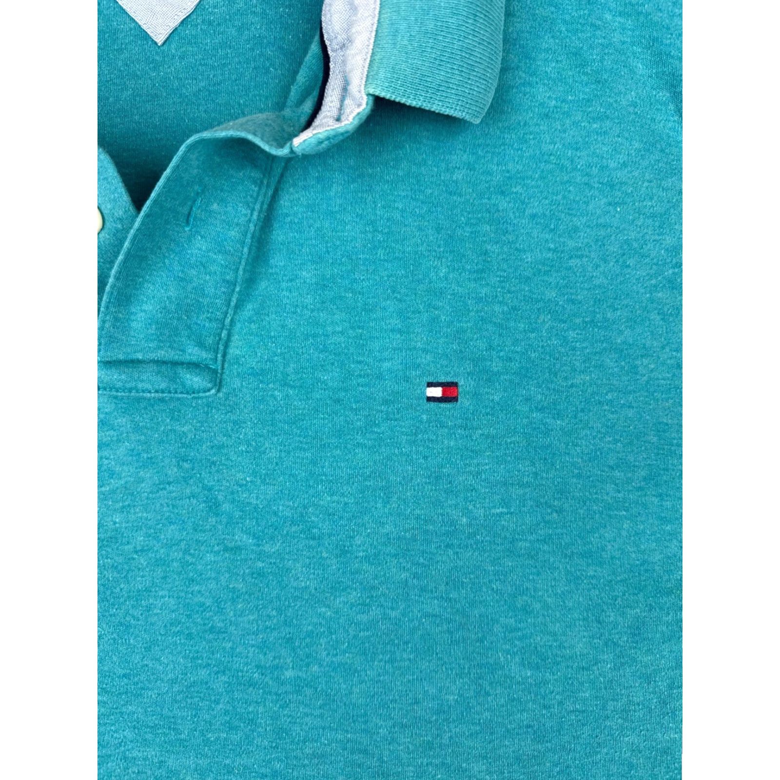 Tommy Hilfiger Tommy Hilfiger Polo Shirt Men XL Blue 100% Cotton Slim Fit Shirt Polo Shirt Mens XL Blue Modern Sports 1990s? Size US XL / EU 56 / 4 - 6 Thumbnail