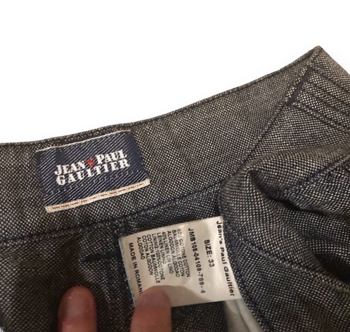 Jean Paul Gaultier Vintage Jean Paul Gaultier JPG linen pants trousers Size US 33 - 3 Thumbnail