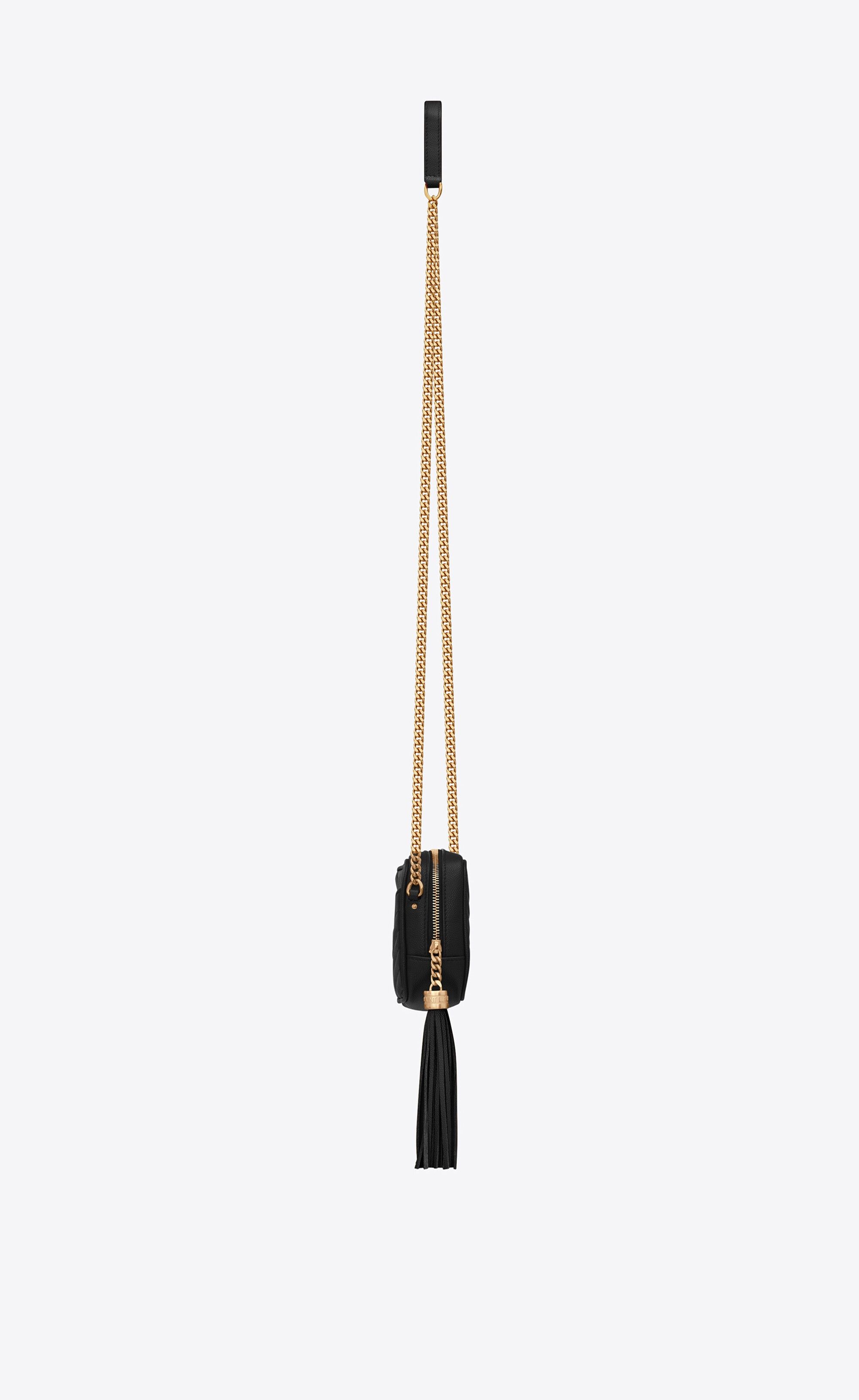Saint Laurent Paris o1s1wg110924 Size: OS / Lou Mini Leather Bag in Black Size ONE SIZE - 3 Thumbnail