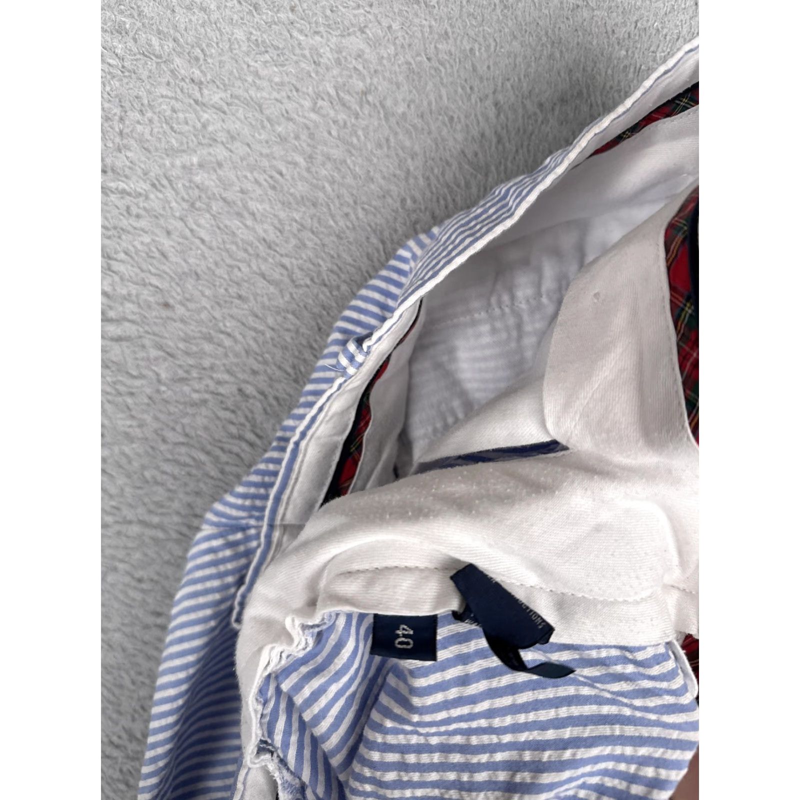 Polo Ralph Lauren Polo Golf Ralph Lauren Shorts Mens 40 Blue Striped Seersucker Chino Casual Polo Ralph Lauren Shirt? Size US L / EU 52-54 / 3 - 7 Thumbnail