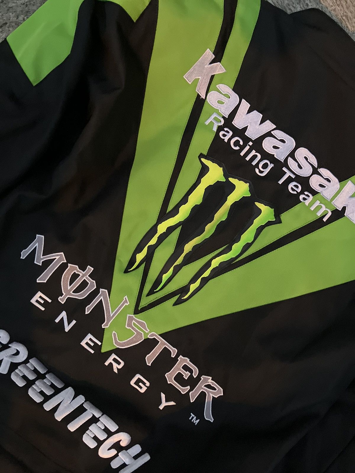 Vintage Vintage Kawasaki Monster Energy Biker Jacket Size US M / EU 48-50 / 2 - 3 Thumbnail