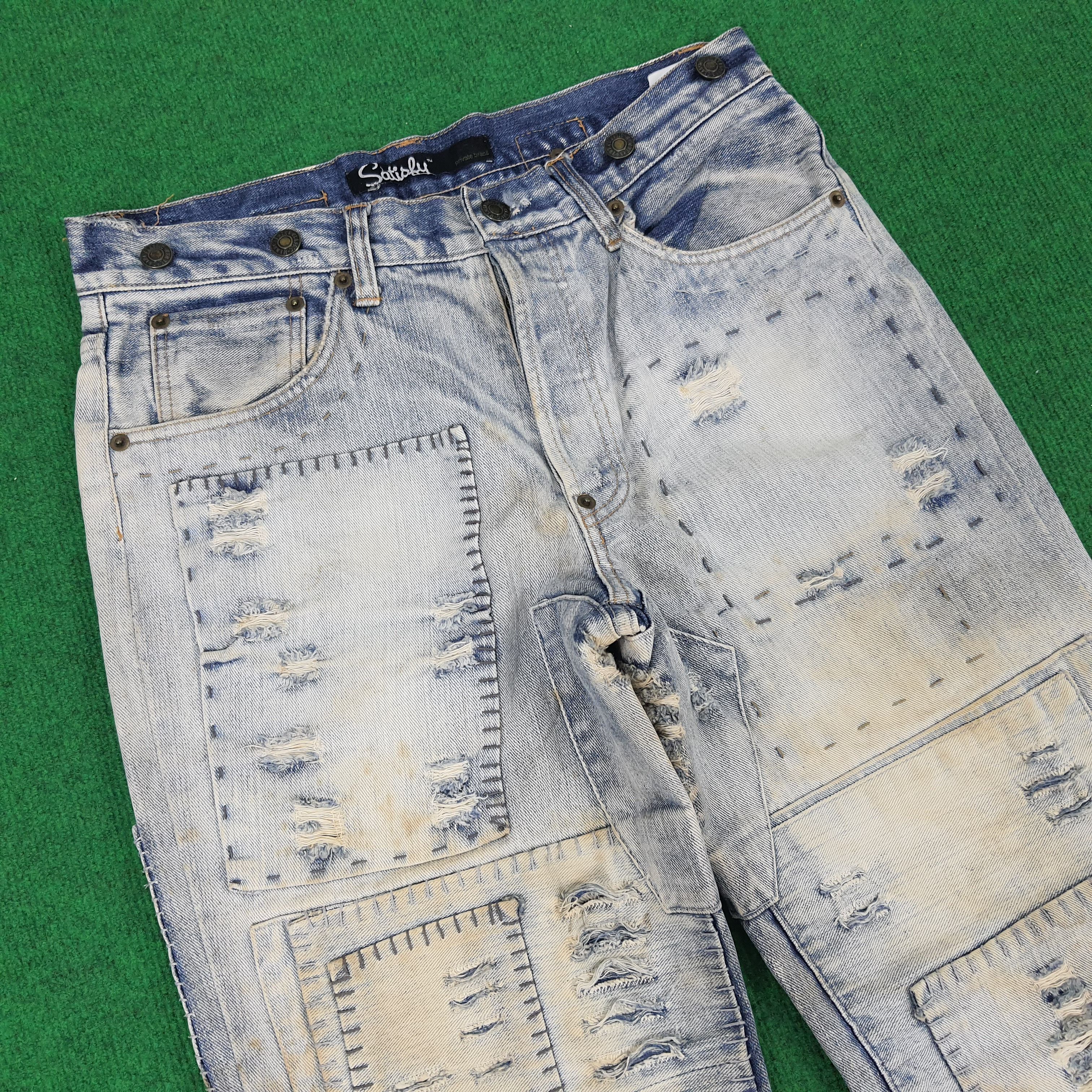 Designer × Satisfy × Vintage Vintage Satisfy Denim Rework Style Jeans Size US 30 / EU 46 - 2 Thumbnail
