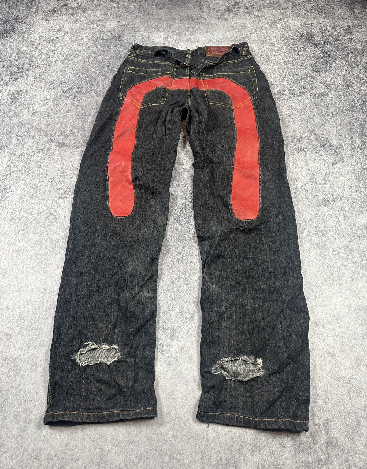 Vintage Y2K vintage Logo Evisu Style jeans denim Streetwear Usa 30 Size US 31 - 2 Thumbnail