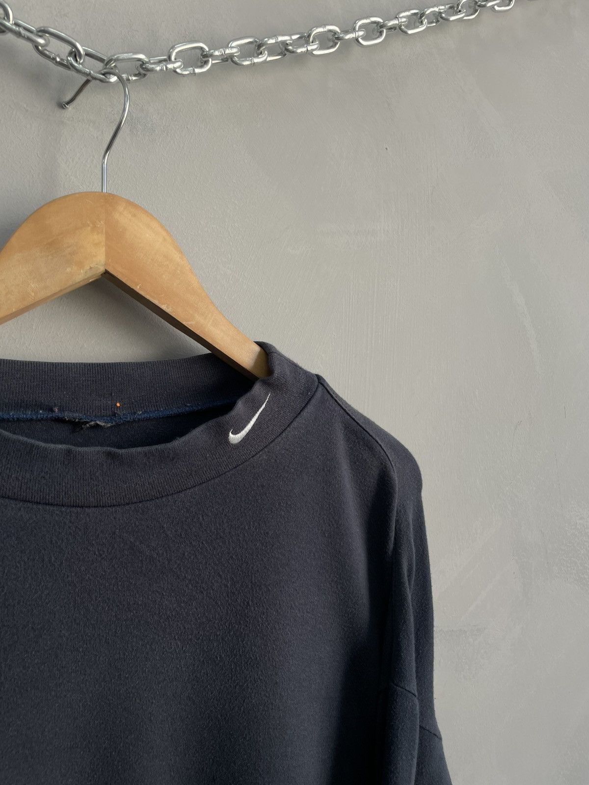 Nike Nike retro swoosh drill y2k cotton turtle neck sweatshirt Size US L / EU 52-54 / 3 - 4 Thumbnail