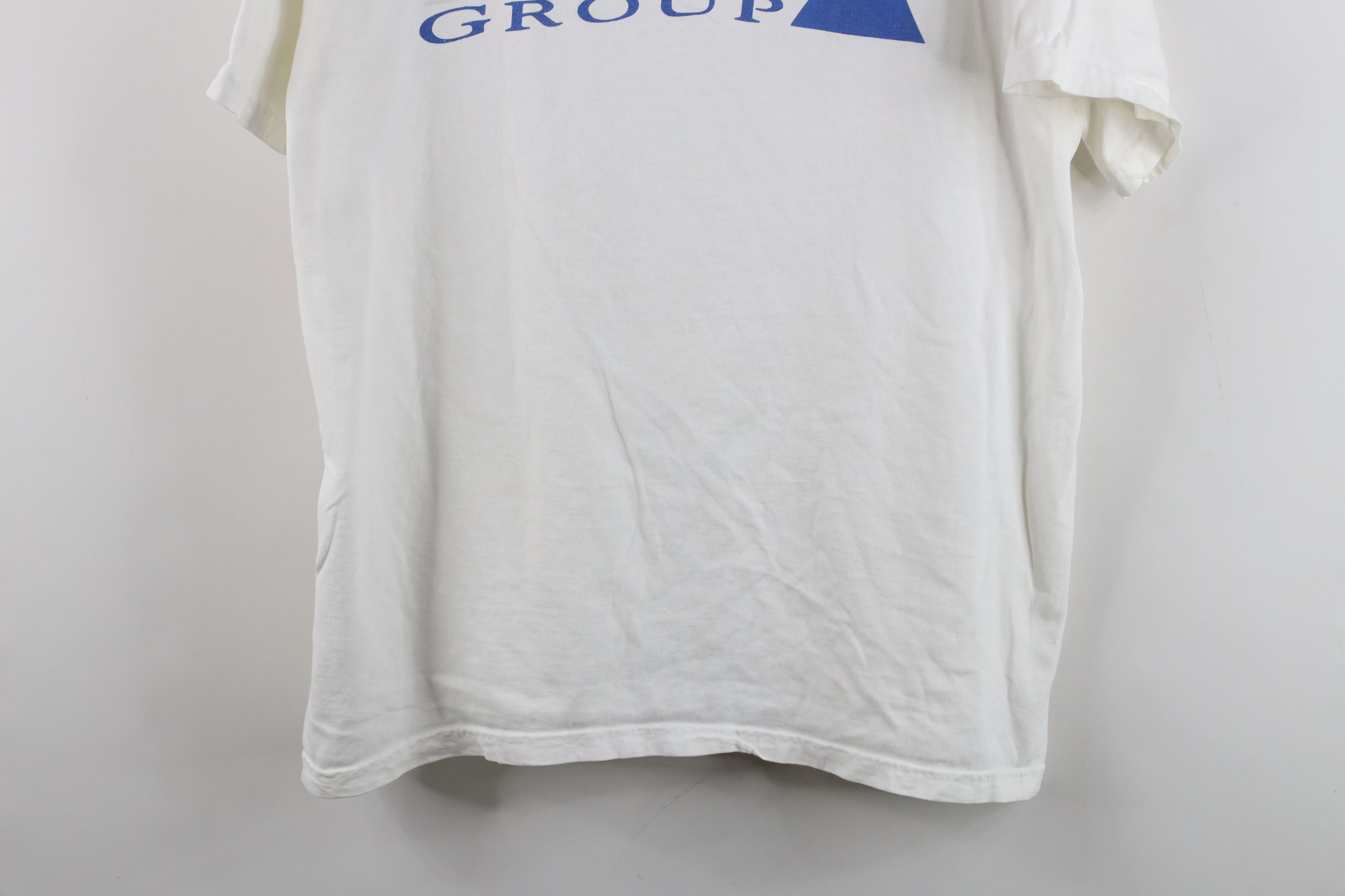Vintage Vintage 90s Law Gibb Group Short Sleeve T-Shirt White Size US L / EU 52-54 / 3 - 3 Thumbnail