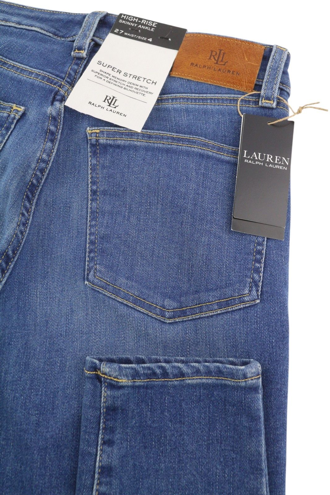Lauren Ralph Lauren LEGACY W27 High Rise Skinny Ankle Jeans 84701 Size 27" / US 4 / IT 40 - 5 Thumbnail