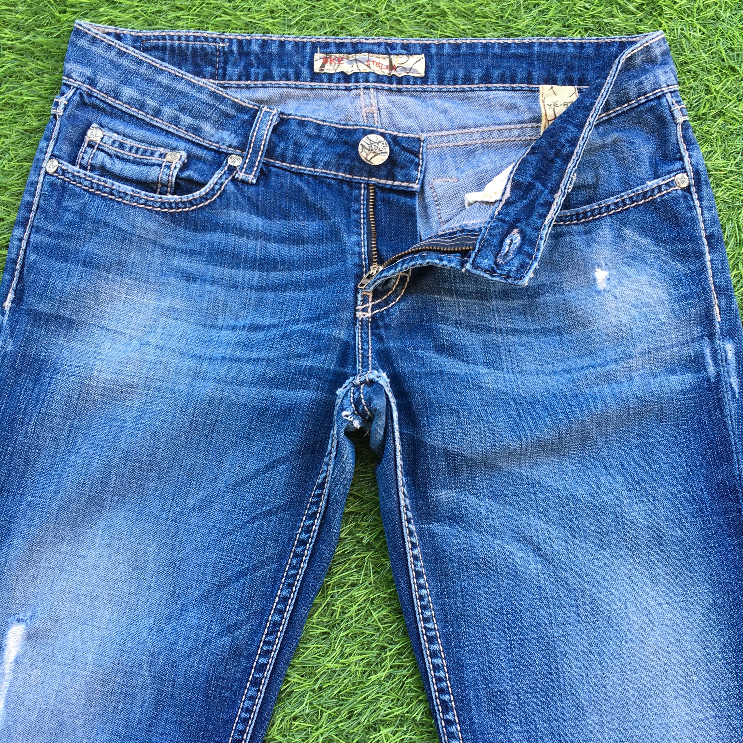 Japanese Brand × Jean Low Rise Distressed Flare Jeans D-1017 Size 28" / US 6 / IT 42 - 3 Thumbnail