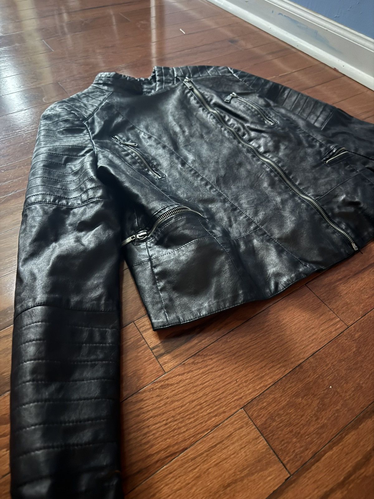 Japanese Brand JouJou Vintage Leather Biker Jacket Size US S / EU 44-46 / 1 - 2 Thumbnail