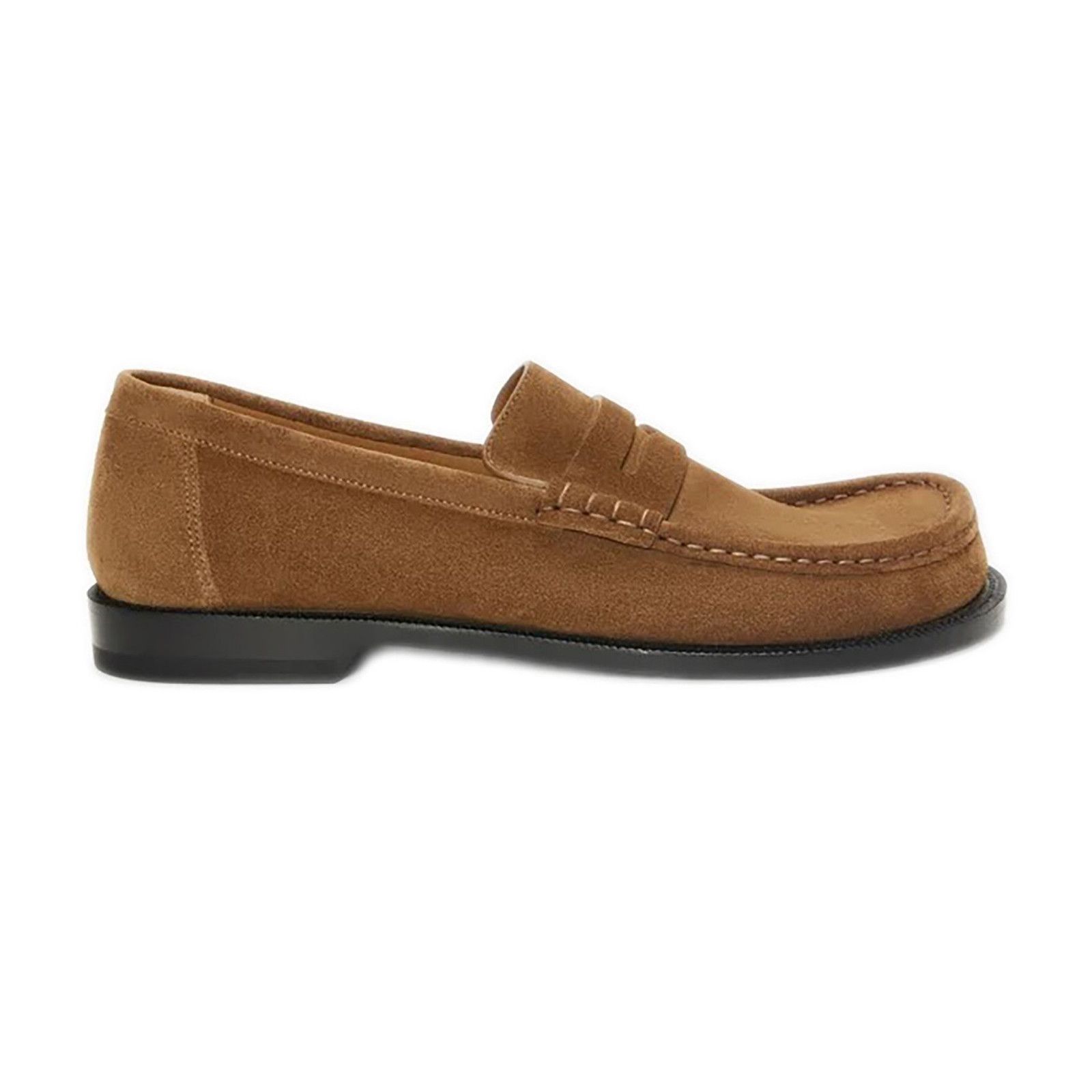 LOEWE Campo Tabacco Suede Loafers New & Authentic (Men's siz