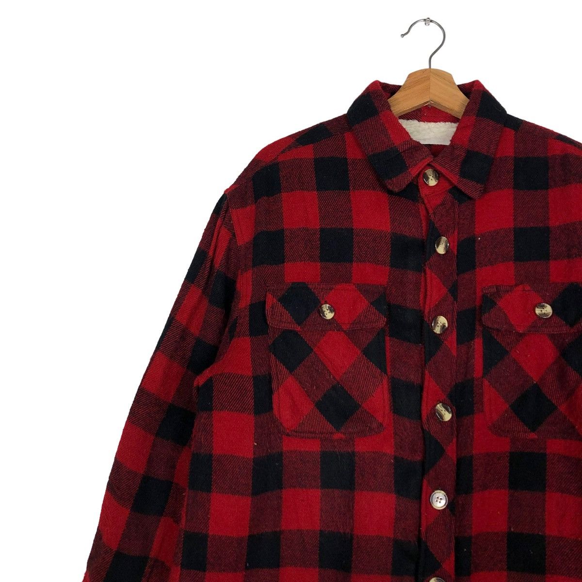 Flannel 🔥WOOL FLANNEL JACKET TARTAN CHECK DESIGN BUGLE ISSEY MIYAKE Size US L / EU 52-54 / 3 - 5 Thumbnail