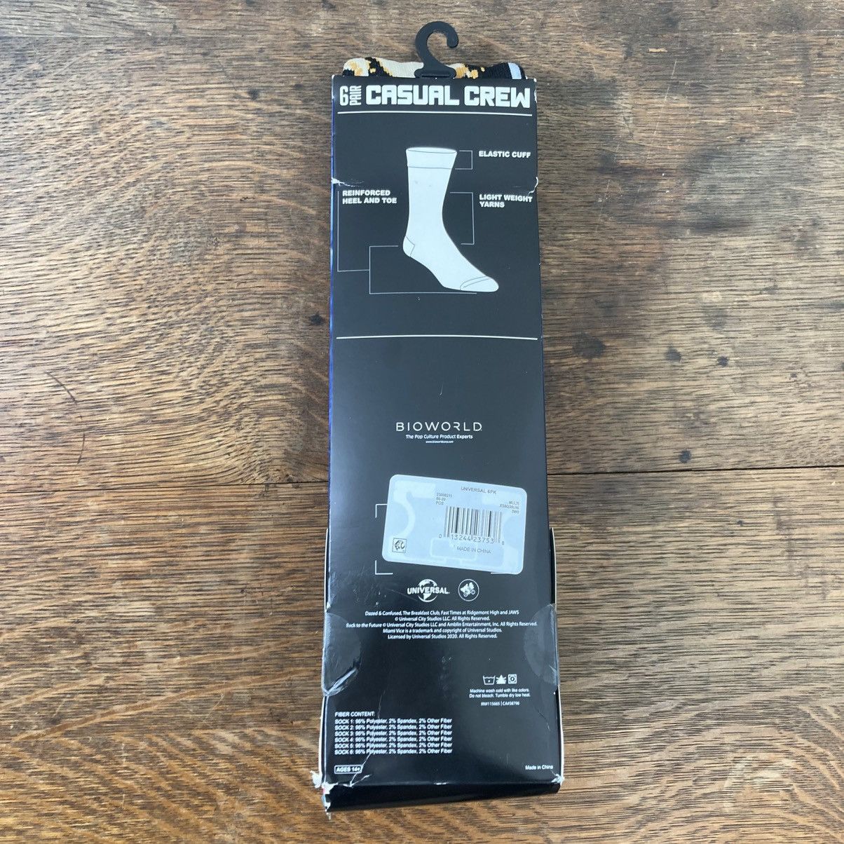 Other Universal Studios Bioworld Adult Mens Casual Crew Socks Size ONE SIZE - 2 Thumbnail