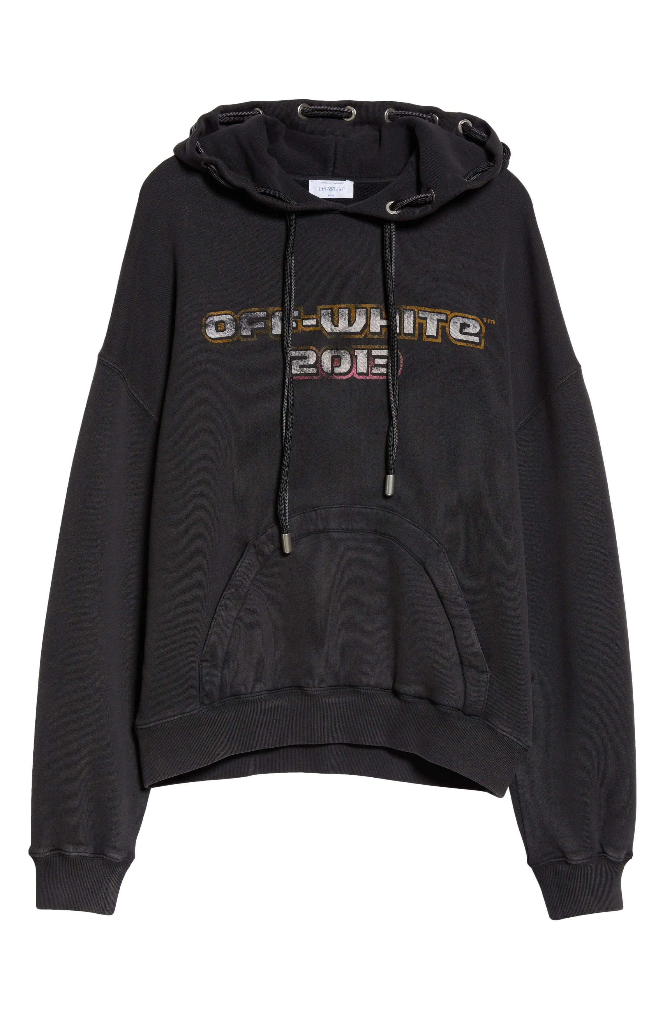 Off-White o1y0325 Logo Hoodie in Black Size US S / EU 44-46 / 1 - 1 Thumbnail
