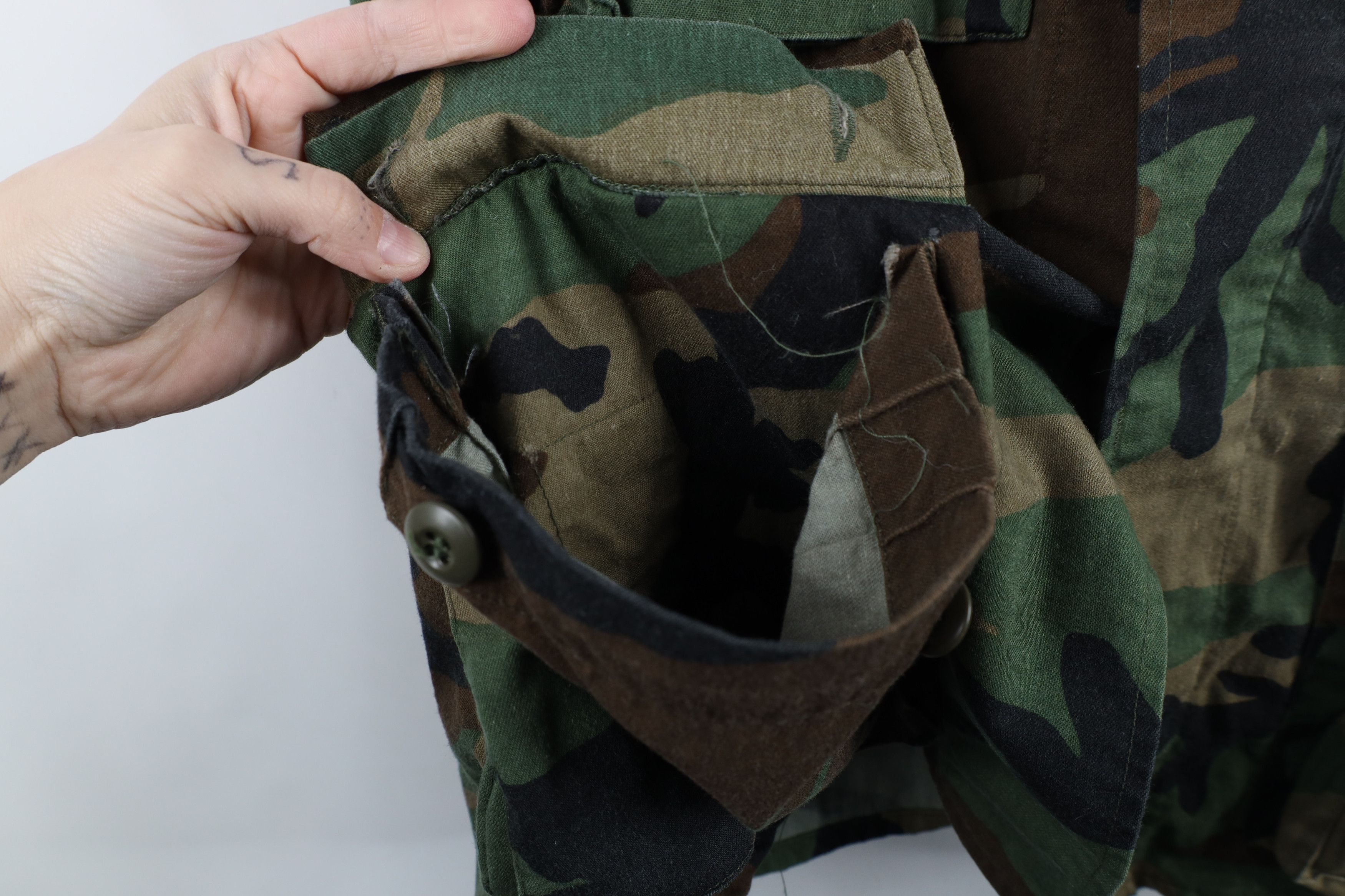 Vintage Vintage 80s US Military Camouflage Combat Coat Jacket USA Size US M / EU 48-50 / 2 - 4 Thumbnail