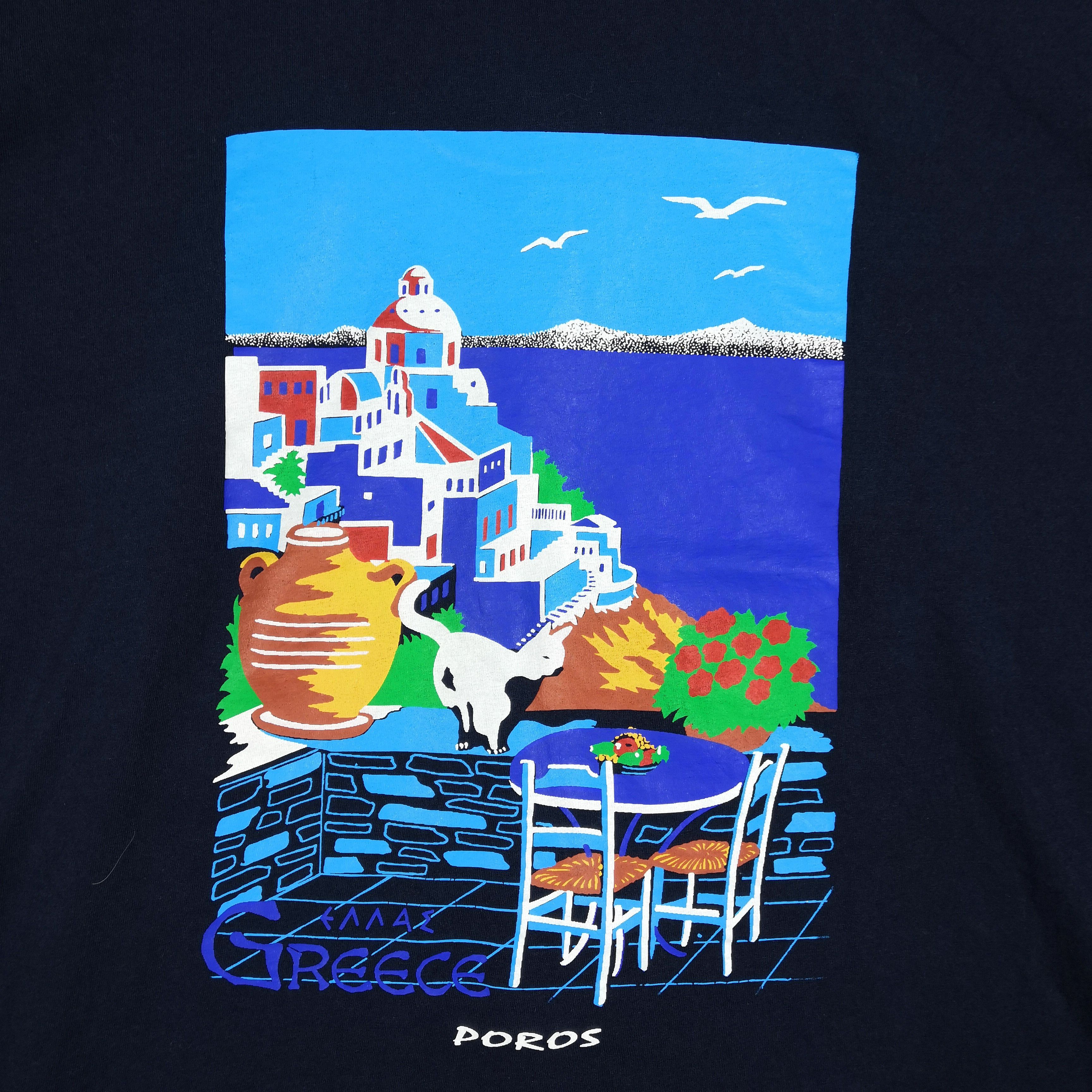 Vintage Vintage 90s Greece T-Shirt Travel Memorabilia Novelty Tees Size US XL / EU 56 / 4 - 4 Thumbnail