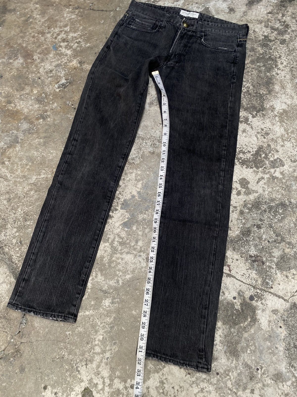 Vanquish Vanquish Tokyo Japan Faded Black Denim Size US 32 / EU 48 - 14 Thumbnail