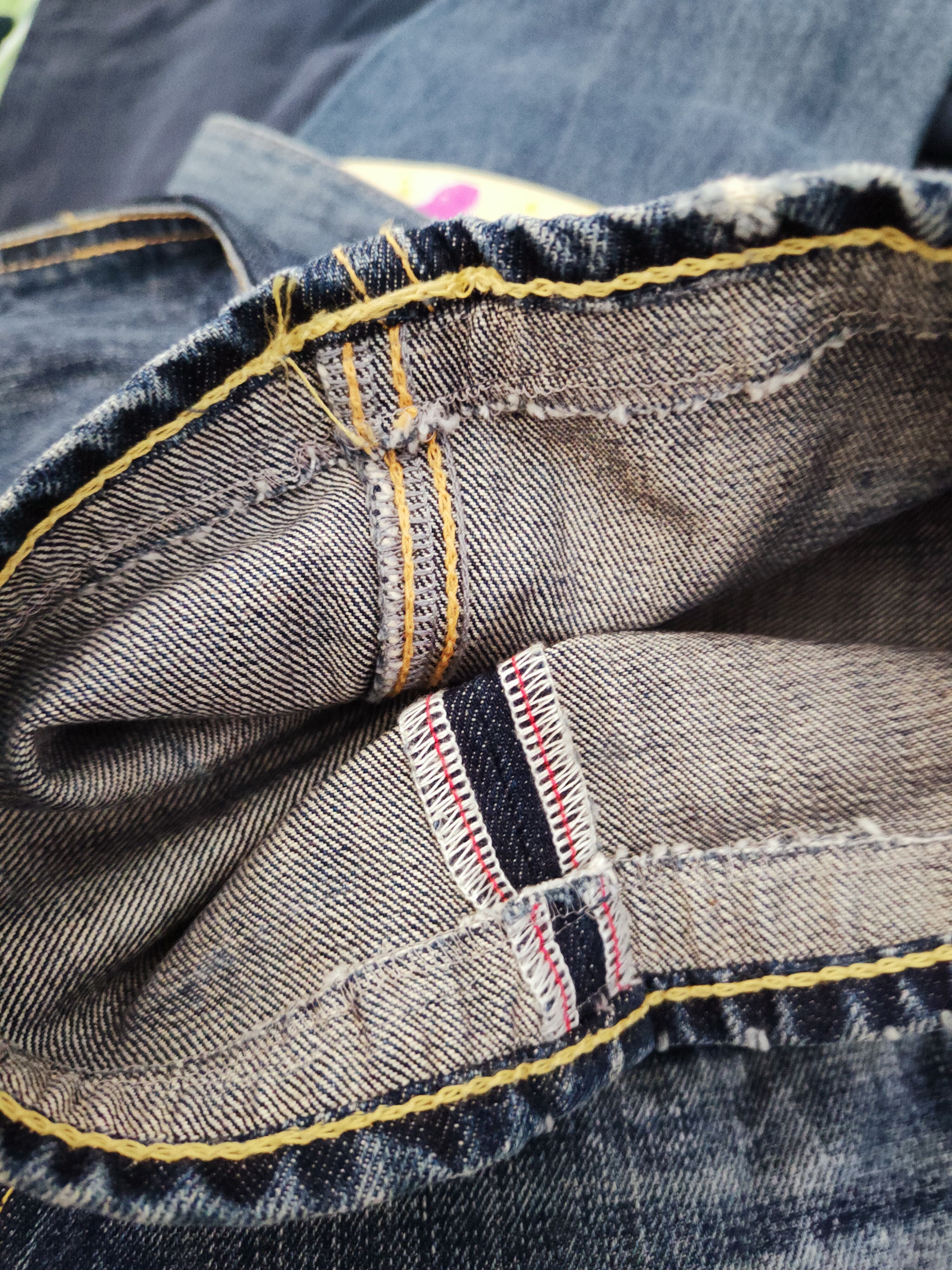 Japanese Brand Moussy Dark Blue Distressed Ripped bootcut denim Jeans #W380 Size 29" - 14 Thumbnail