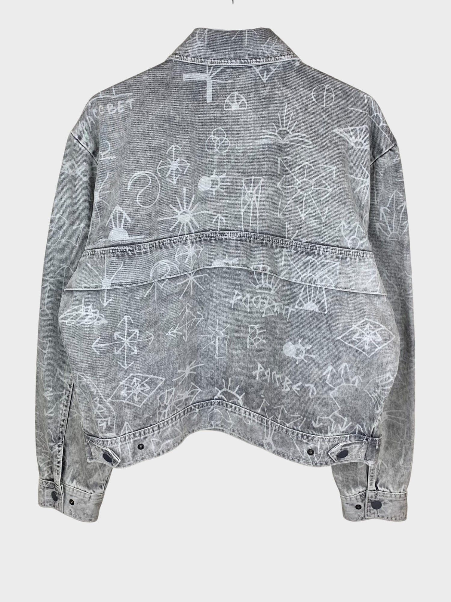 Comme des Garcons × Gosha Rubchinskiy × PACCBET Rassvet 5 by Gosha Rubchinskiy scribble work denim jacket Size US S / EU 44-46 / 1 - 3 Thumbnail