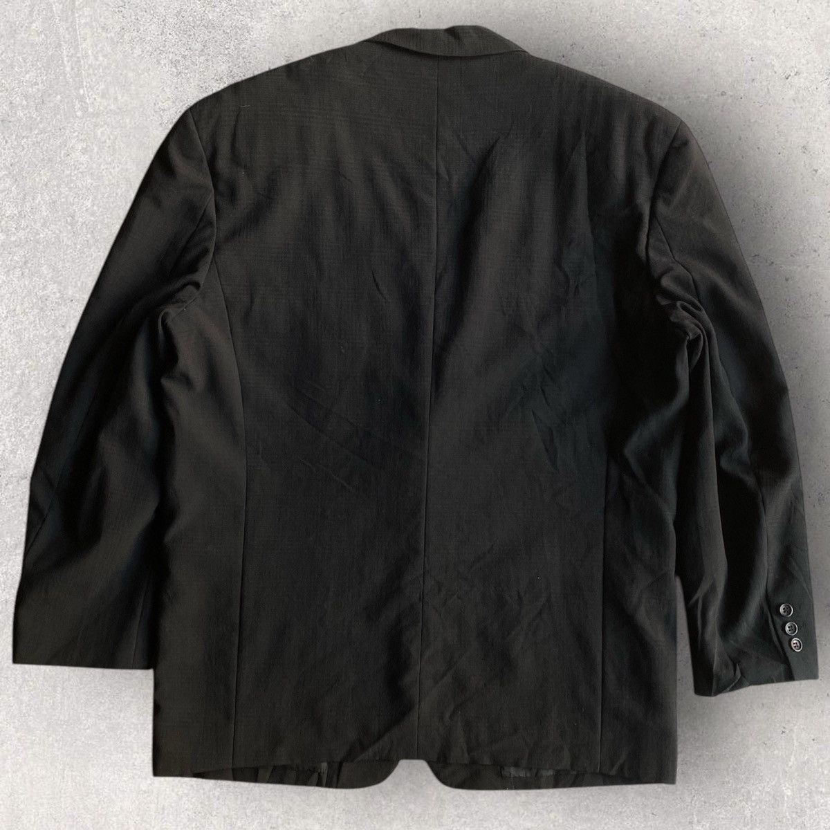 Comme des Garcons Vintage 1989 Black Plaid Wool Oversized Blazer Jacket Size US S / EU 44-46 / 1 - 3 Thumbnail