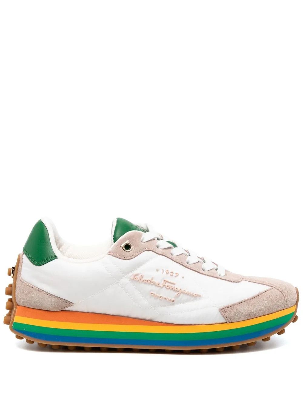 Salvatore Ferragamo o1y0426 Low-Top Sneakers in Multicolor Size US 7.5 / IT 37.5 - 1 Thumbnail