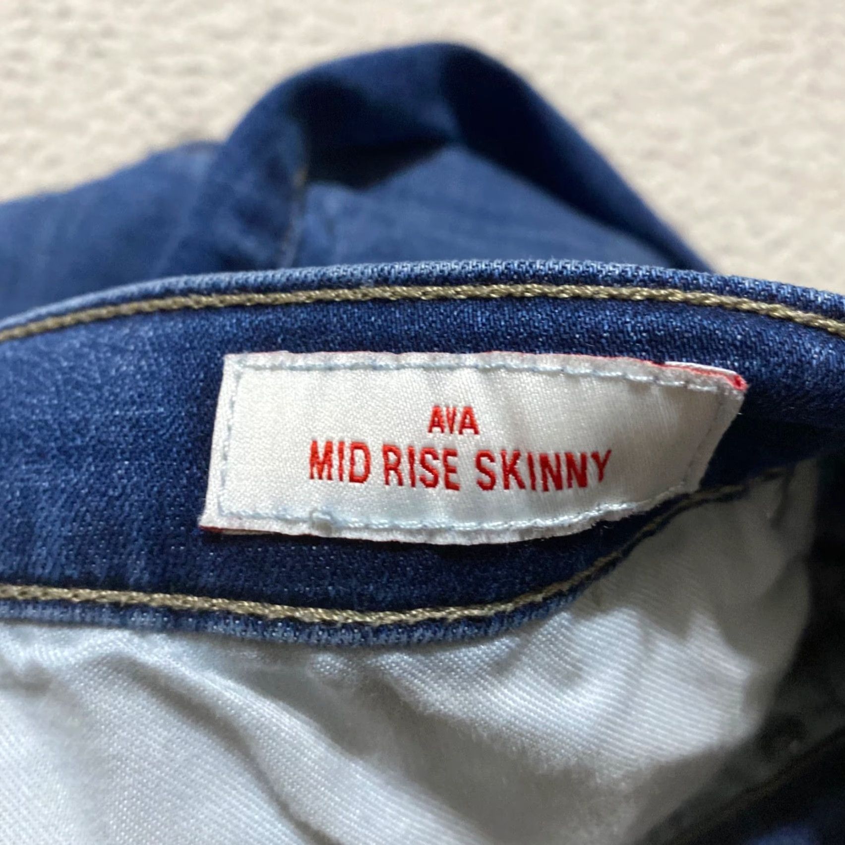 Lucky Brand Lucky Brand Womens 8 Jeans Blue Denim Medium Wash Ava Mid Rise Skinny Leg Size 30" / US 8 / IT 44 - 4 Thumbnail