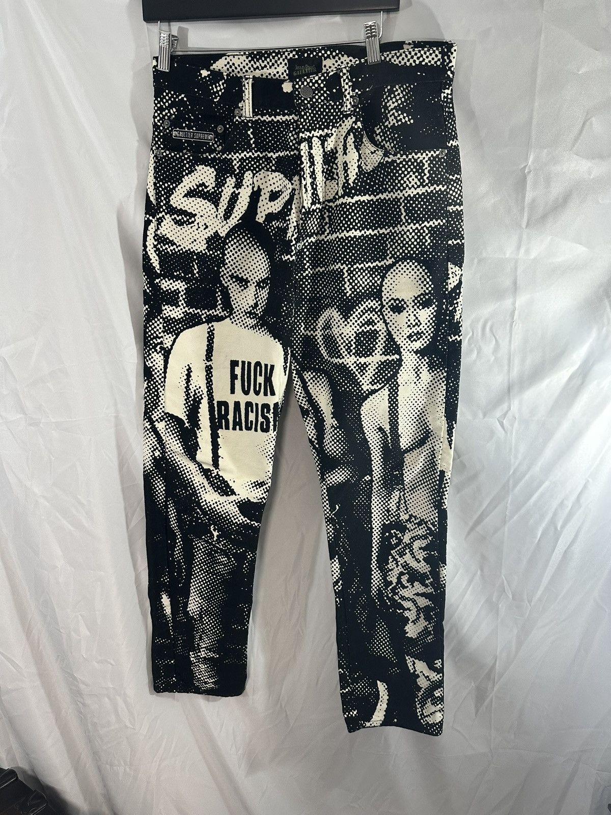 Jean Paul Gaultier × Supreme Supreme x Jean Paul Gaultier Denim Jeans Rasicm Size US 32 / EU 48 - 3 Thumbnail