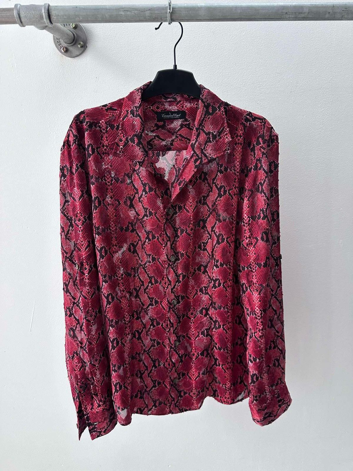 Japanese Brand × Tornado Mart 2000s Tornado Mart See-through Red Snake Akin Size US M / EU 48-50 / 2 - 1 Thumbnail