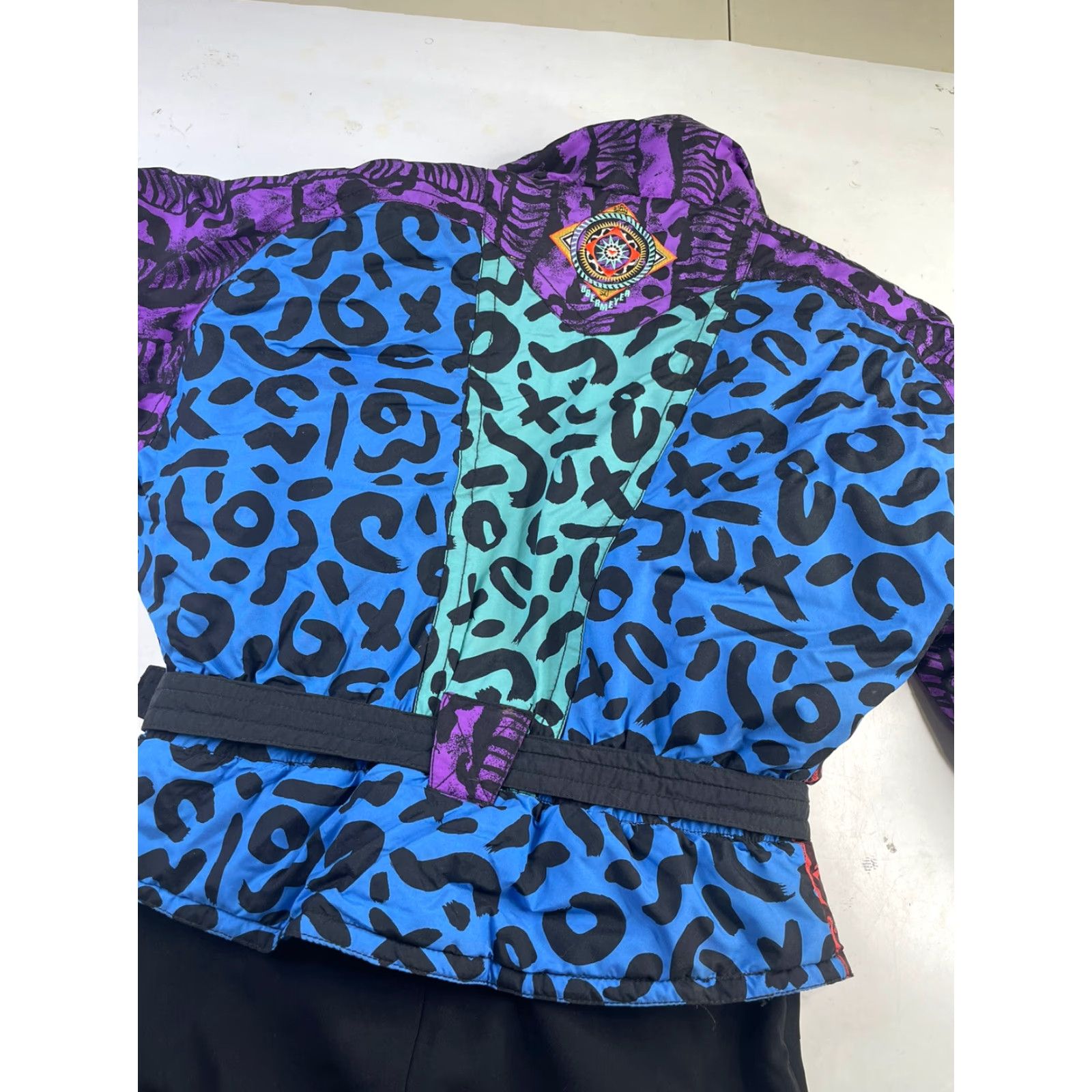Obermeyer Obermeyer Women 14 Ski Snow Suit Jacket Print Shoulder Pads Vintage Geometric Snowsuit Size XL / US 12-14 / IT 48-50 - 6 Thumbnail