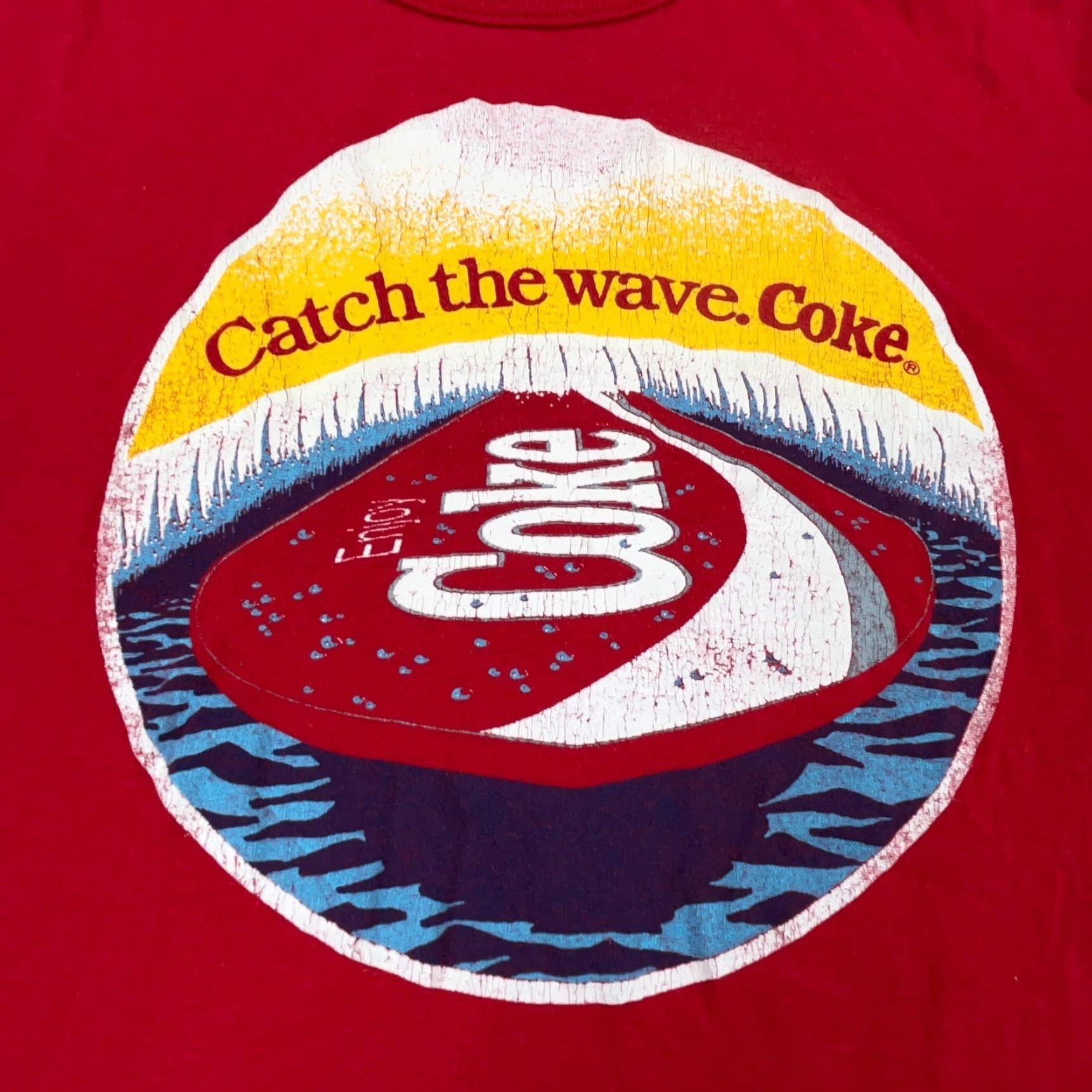 Vintage Vintage Coca Cola Shirt Men XL Red Tee Single Stitch USA Coke 80s Surfboard Surf Nike Shirt Size US XL / EU 56 / 4 - 7 Thumbnail