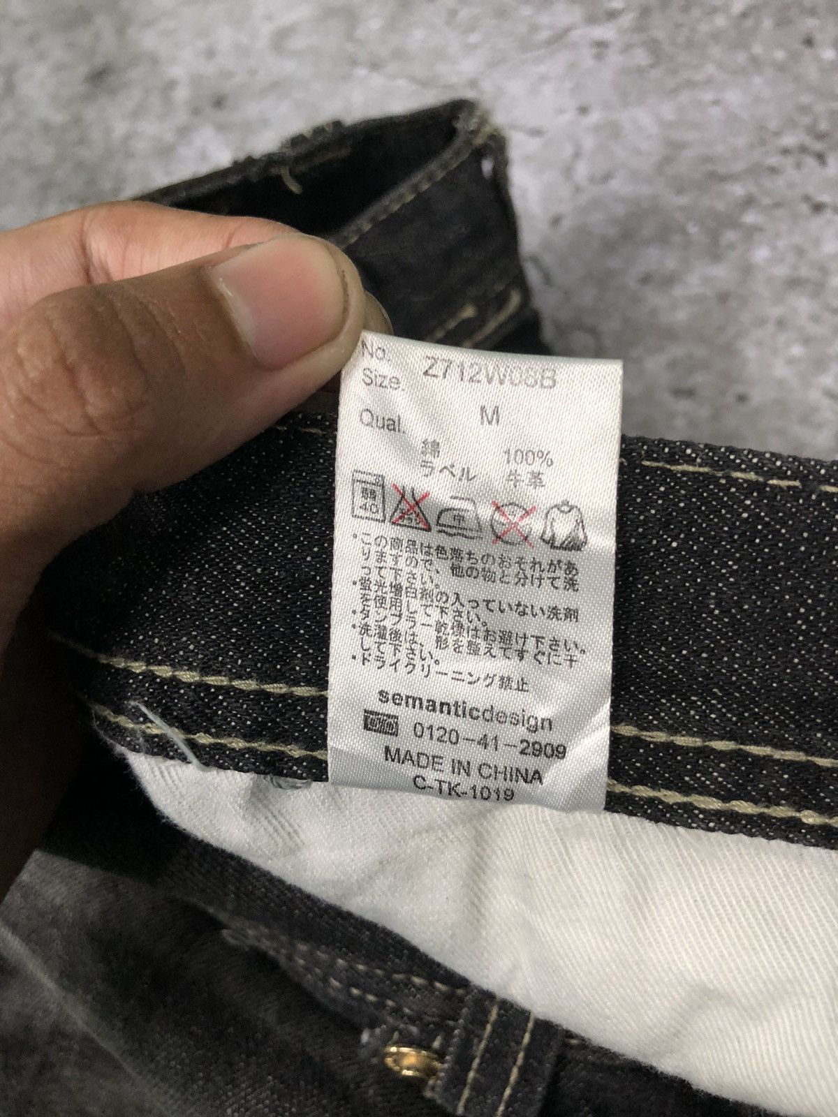 If Six Was Nine × Le Grande Bleu (L.G.B.) × semanticdesign SEMANTIC DESIGN RIPPED JEANS Size US 30 / EU 46 - 12 Thumbnail