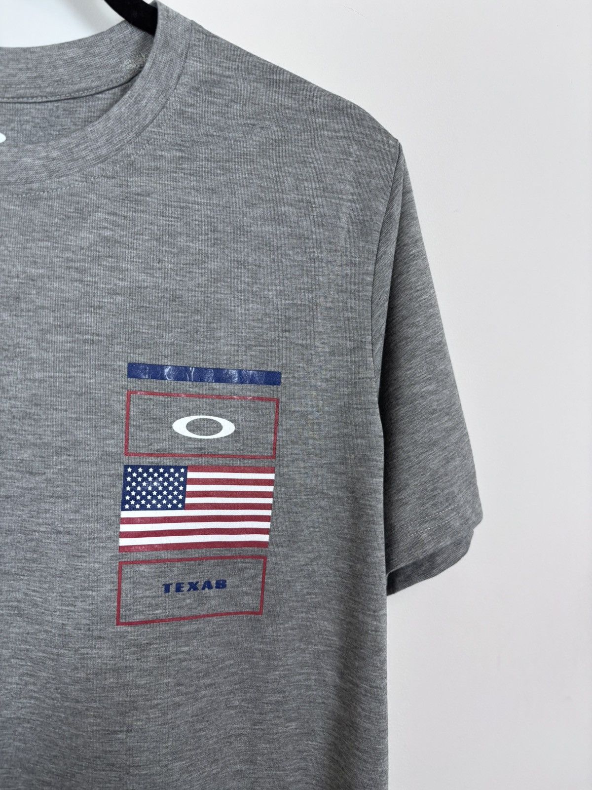 Oakley Oakley Gray Melange NWT Texas USA T-Shirt Tee Men’s Big Logo Size US S / EU 44-46 / 1 - 8 Thumbnail
