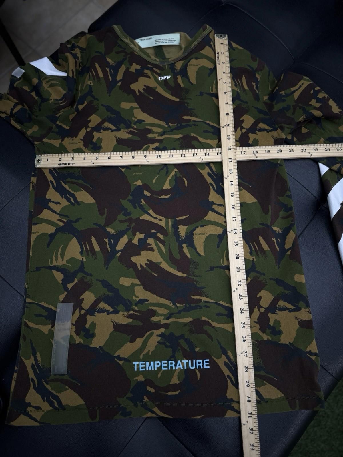 Off-White Off White Camouflage Long Sleeve Tshirt Size XL “Temperature Size US XL / EU 56 / 4 - 10 Thumbnail