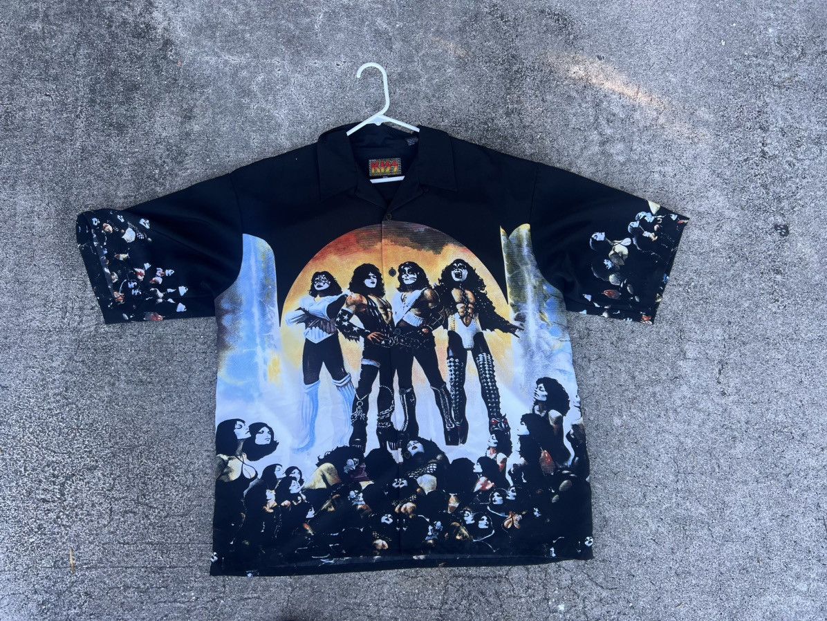 Band Tees × KISS × Vintage 2002 Vintage Kiss Button Up Size US XXL / EU 58 / 5 - 1 Thumbnail