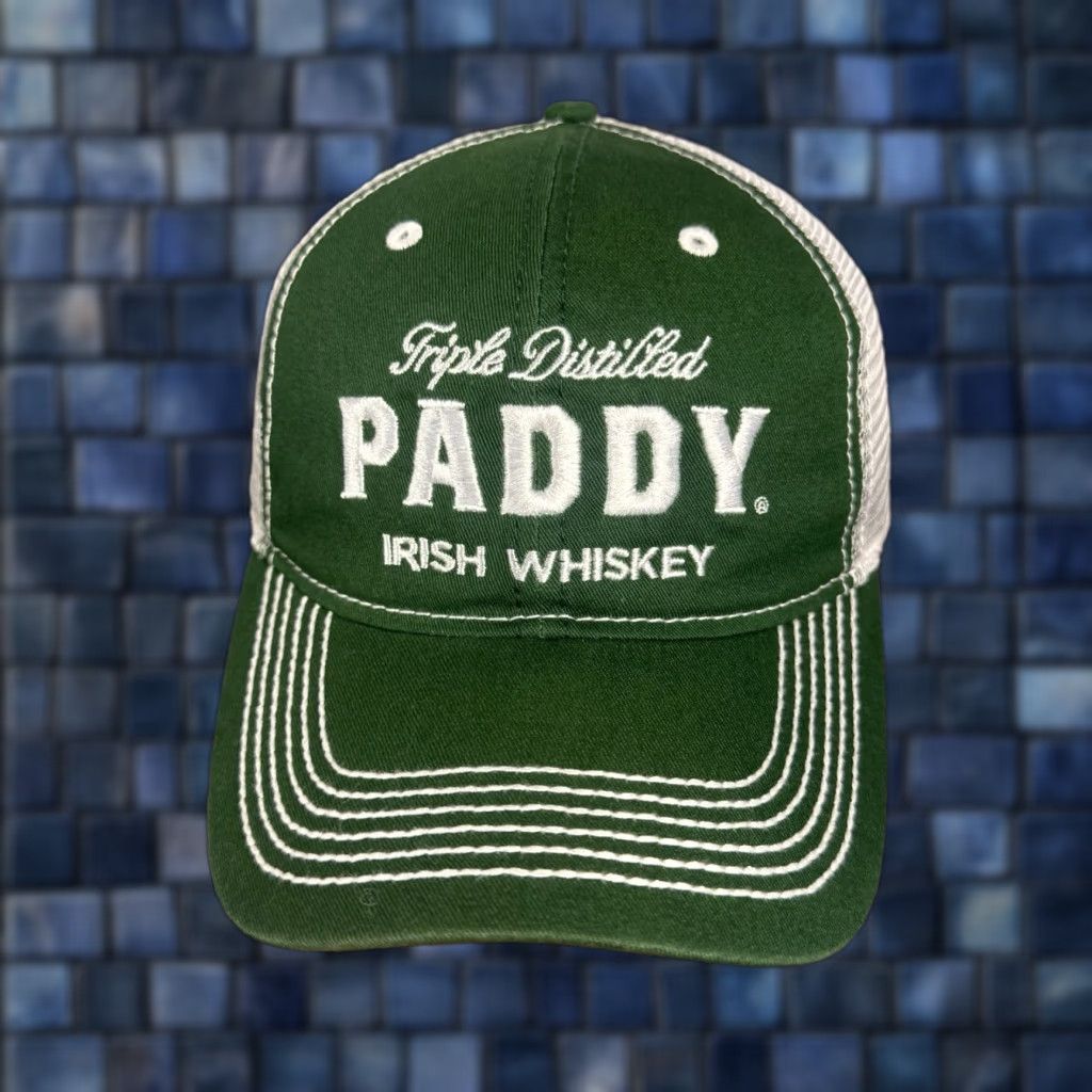 Vintage **PADDY IRISH WHISKEY ADJUSTABLE GREEN SNAP BACK BASEBALL CAP** User: PADDY IRISH WHISKEY ADJUSTABLE GREEN SNAP BACK BASEBALL CAP Size ONE SIZE - 1 Thumbnail