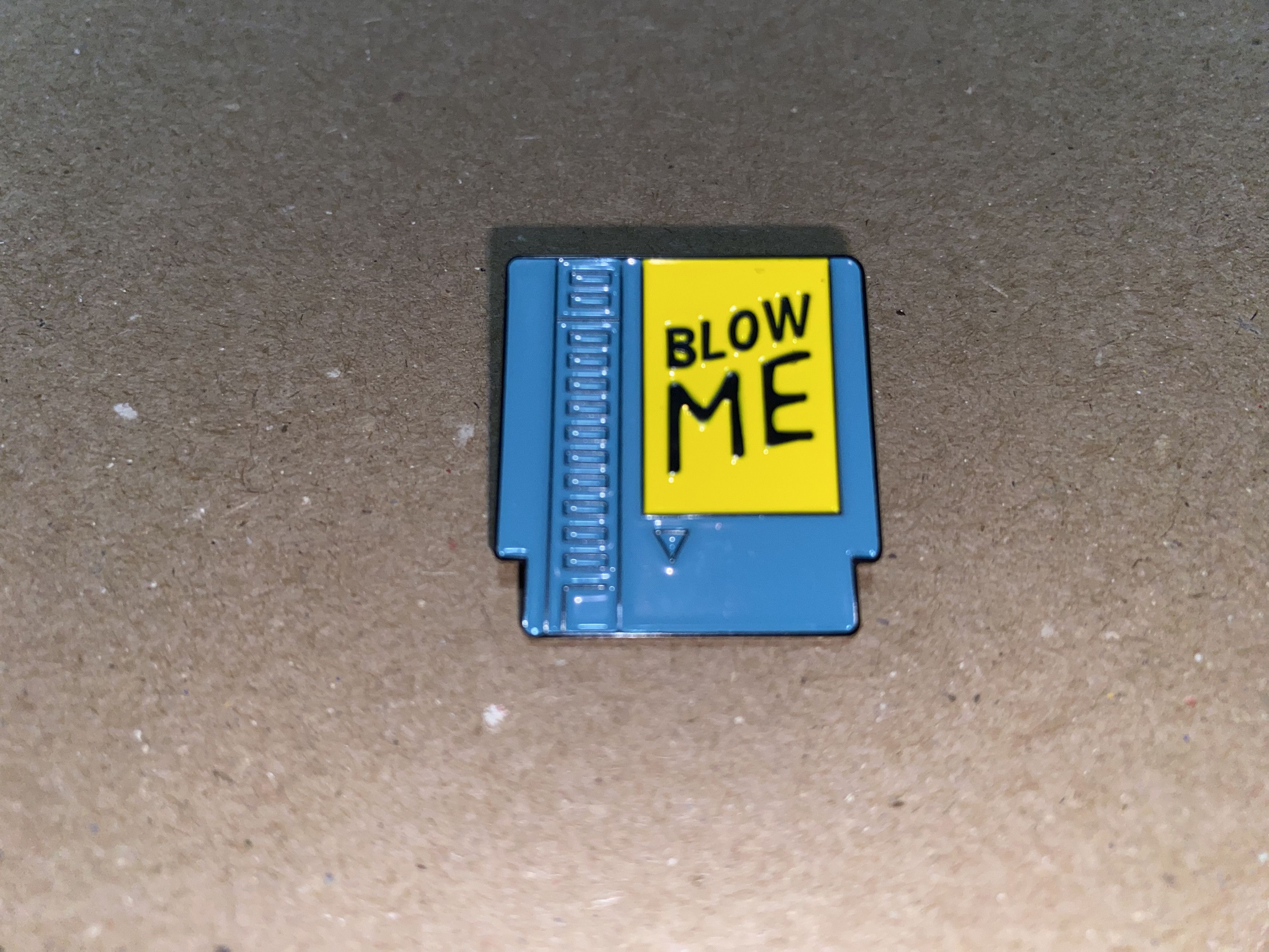 Other Novelty Enamel Lapel Pin BLOW ME video game Cartridge hat US Size ONE SIZE - 2 Thumbnail