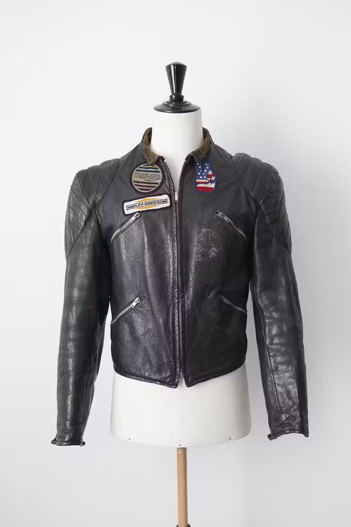 image of Vintage 1960's Rider Jacket in Black, Men's (Size Small)