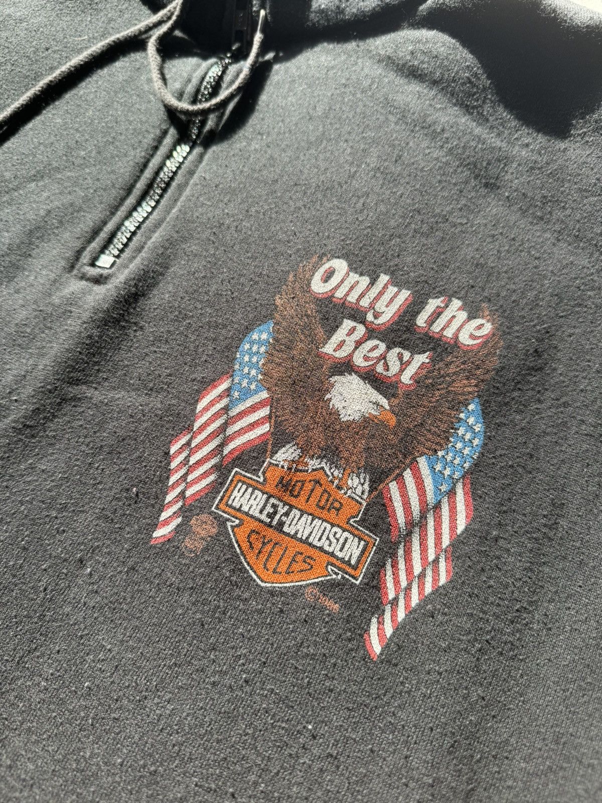 Vintage Vintage 1986 Harley Davidson Quarter Zip Size US XL / EU 56 / 4 - 2 Thumbnail