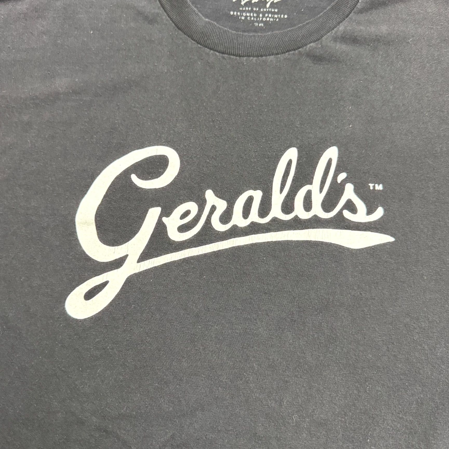 Vintage Gerald's Men's Cotton Graphic T-Shirt XL Black 90s Hip Hop Music Casual Streetwear Size US XL / EU 56 / 4 - 4 Thumbnail