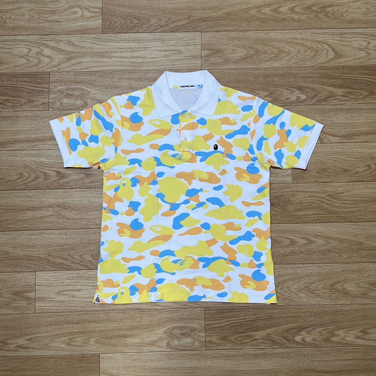 Bape × Vintage Bathing Ape Multicolor Polo | Grailed
