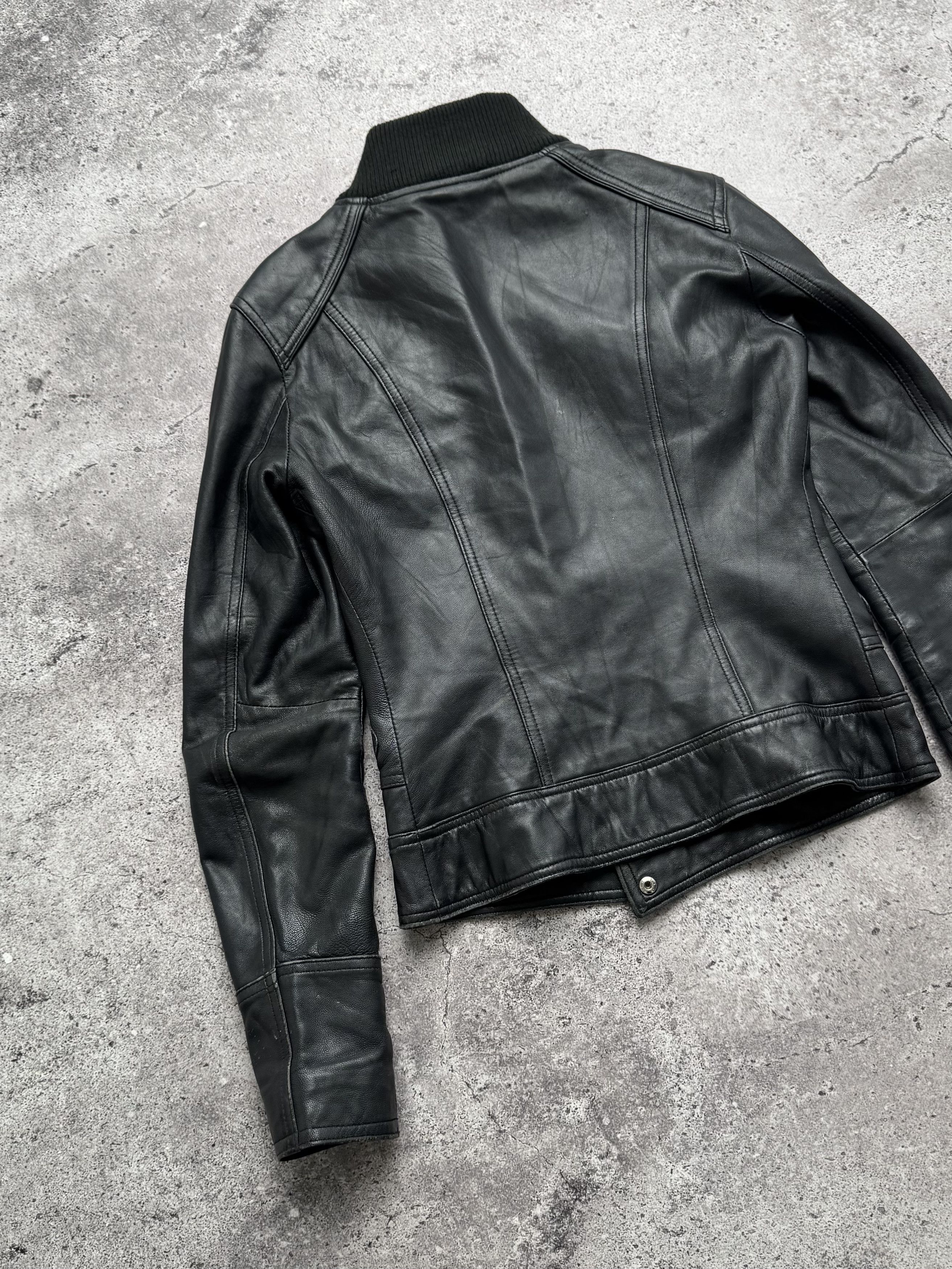 Vintage Vintage Cropped Leather Jacket C2(V480) Size XS / US 0-2 / IT 36-38 - 12 Thumbnail