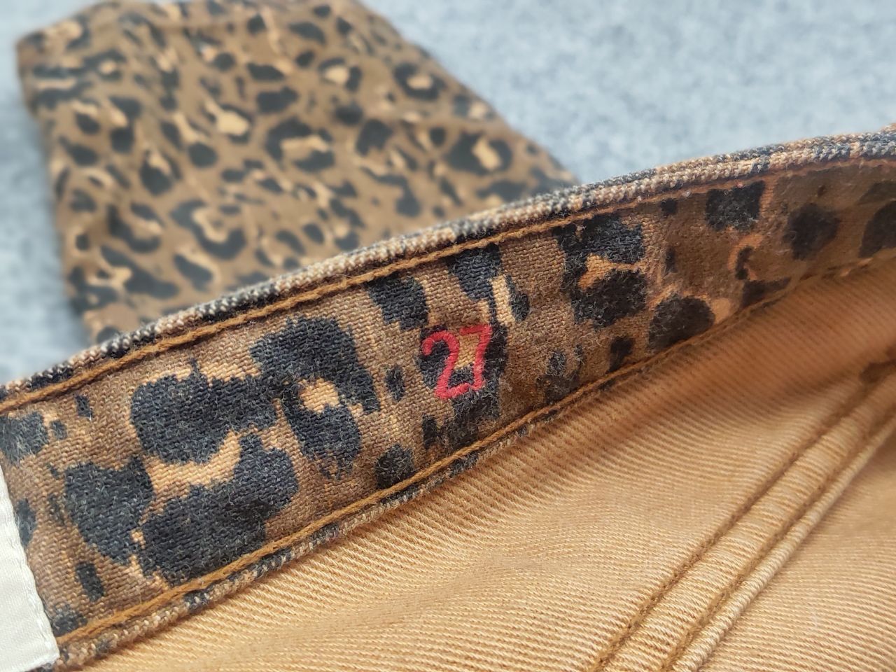 Sezane Sezane France Design Art Leopard brown Denim Ankle Jeans Size 27" / US 4 / IT 40 - 16 Thumbnail