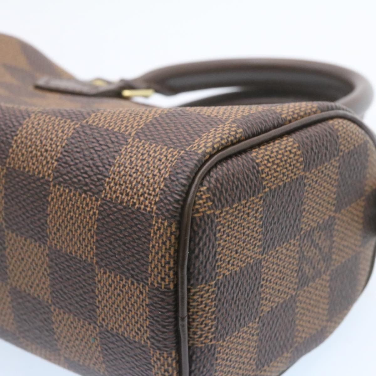 Louis Vuitton LOUIS VUITTON Damier Ebene Mini Speedy Hand Bag M41534 Size ONE SIZE - 15 Thumbnail