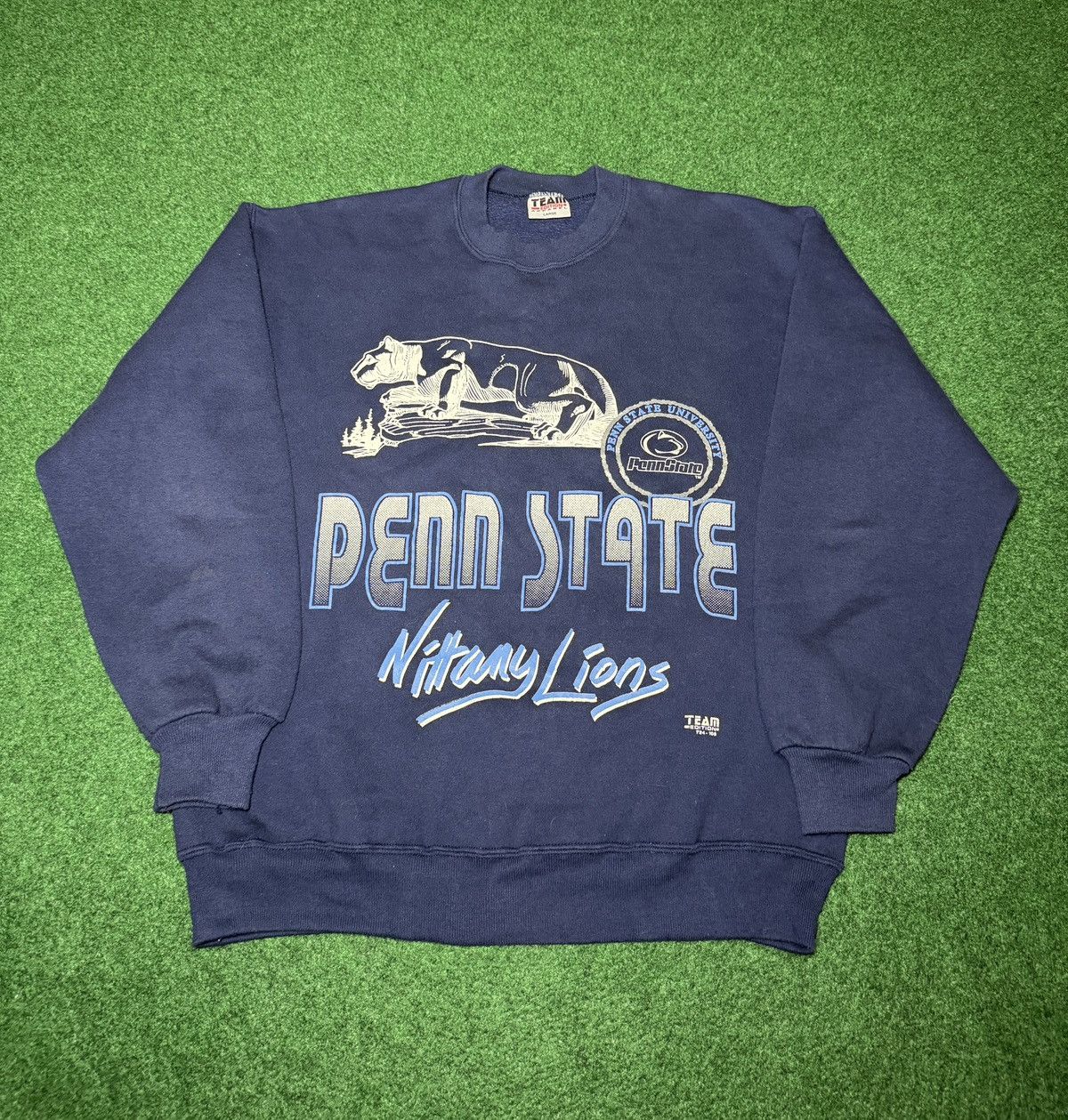 Vintage Vintage 90s Penn State Nittany Lions Lrg Retro Sweatshirt Size US L / EU 52-54 / 3 - 1 Thumbnail