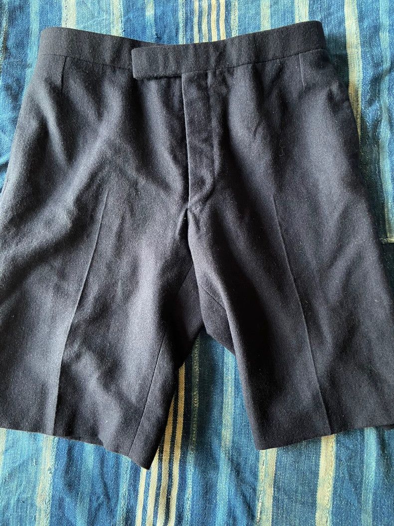 Thom Browne size4 Woolen gold-knuckled shorts