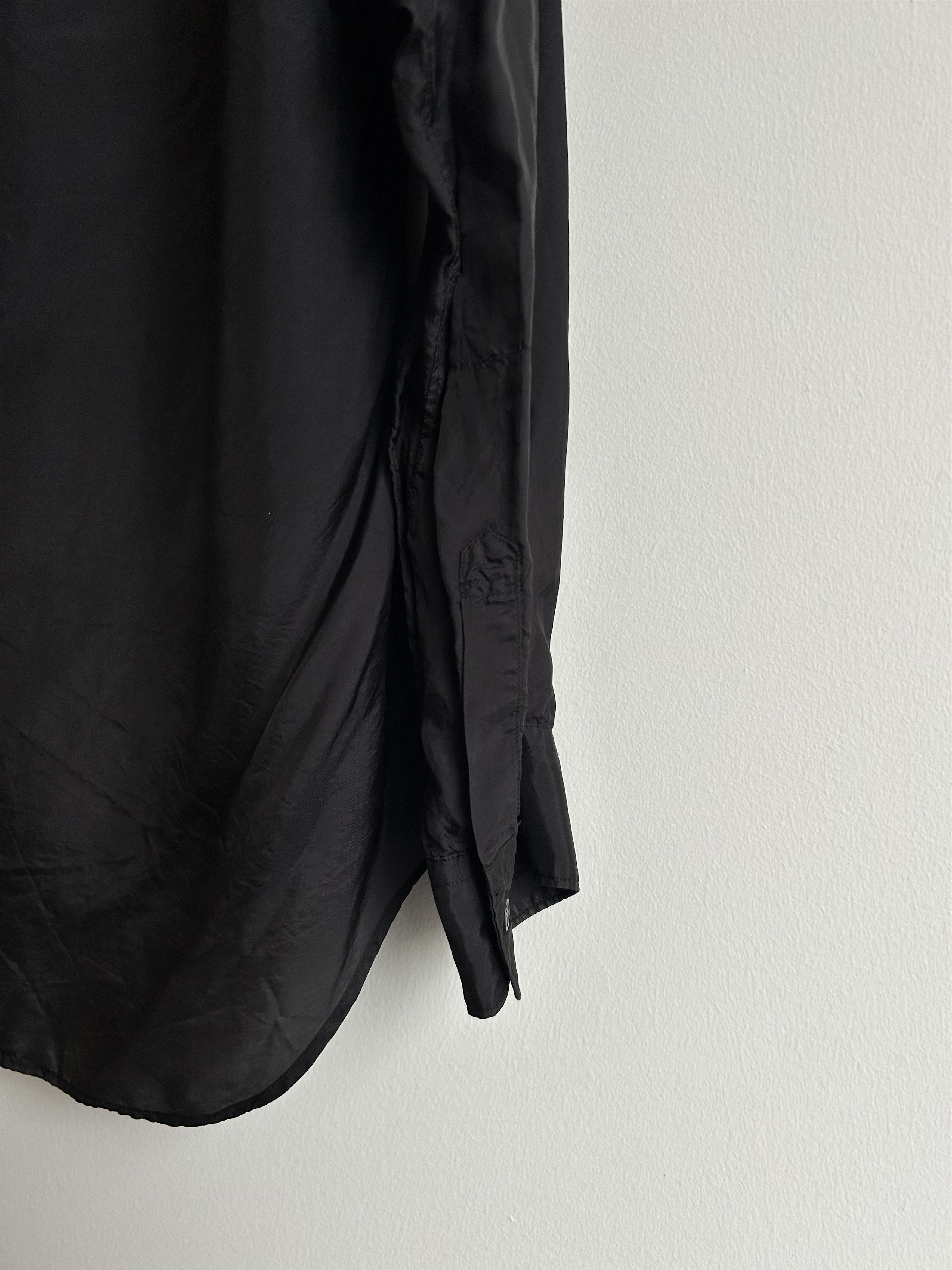Comme des Garcons SHIRT Black Cupro Taffeta Forever Shirt Size US S / EU 44-46 / 1 - 6 Thumbnail
