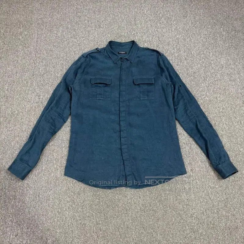 Balmain Balmain Blue Cotton Long Sleeve Shirt for Men . Size US M / EU 48-50 / 2 - 1 Thumbnail