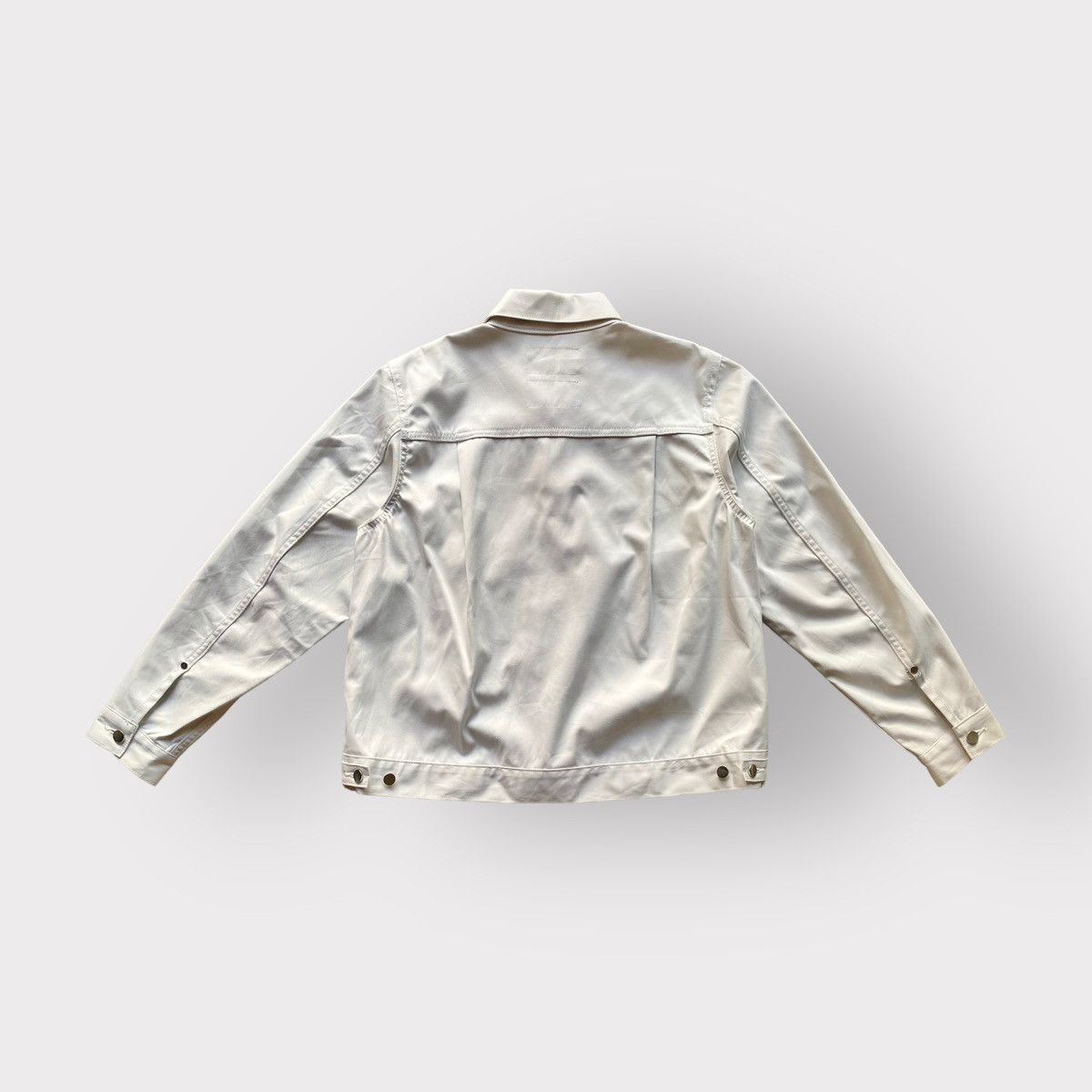 Comme des Garcons White Water-Resistant Pleated Jacket Size US M / EU 48-50 / 2 - 7 Thumbnail